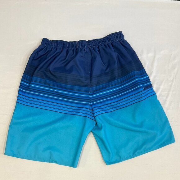 BURNSIDE Men's Size M Multi-Blue Colored Board Shorts Bathing Suit - Picture 2 of 9